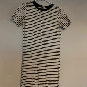 Striped Bodycon T shirt dress